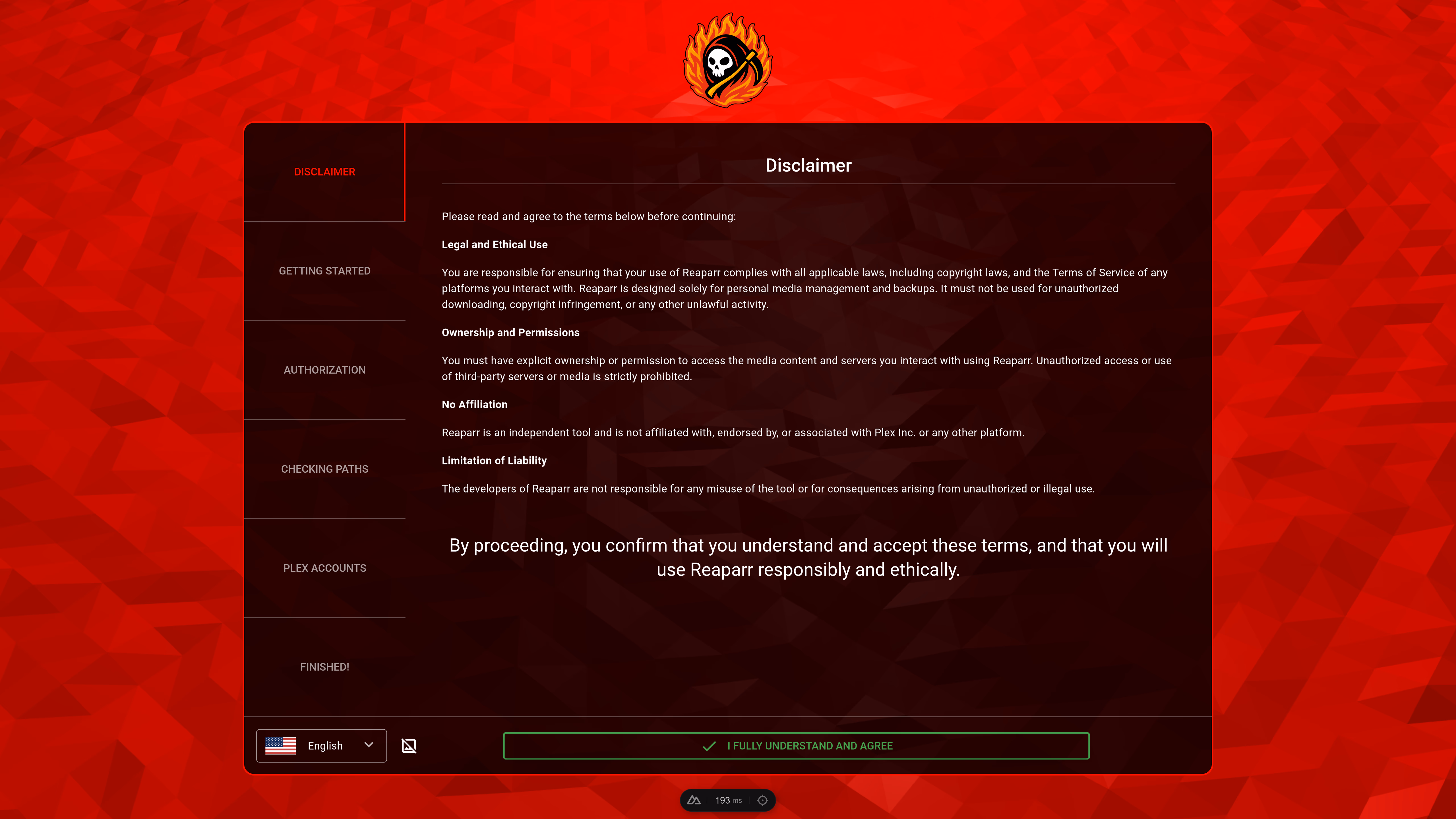 Reaparr Setup Wizard Setup Wizard